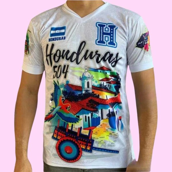 Playera con grabado "Honduras" - Image 4